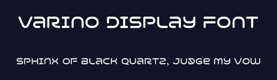 Varino Display Font by Arterfak — Display Font — thumbnail 2