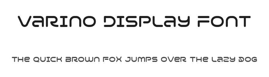 Varino Display Font by Arterfak — Display Font