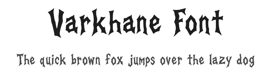 Varkhane Font by fontsider — Display Font