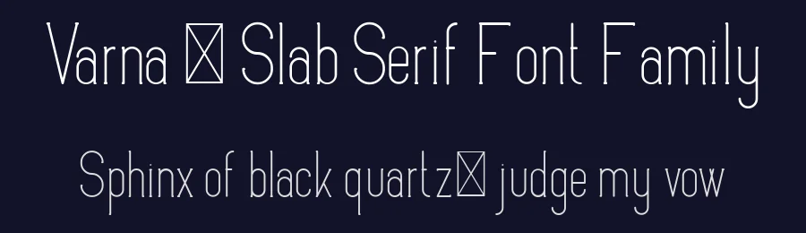 Varna – Slab Serif Font Family by vp_creative_shop — Slab Serif Font — thumbnail 2