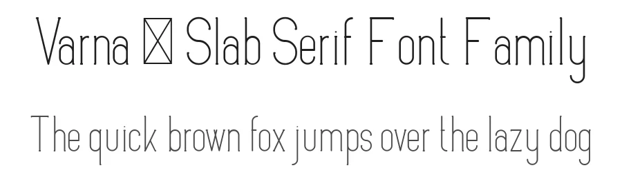 Varna – Slab Serif Font Family by vp_creative_shop — Slab Serif Font
