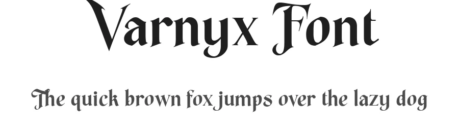 Varnyx Font by Inviline.co β Display Font