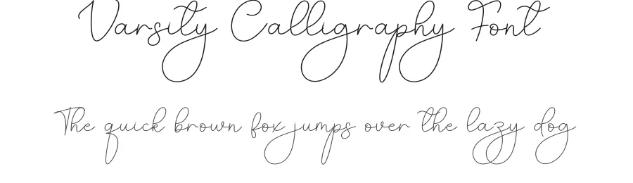 Varsity Calligraphy Font by creativeletter — Script Handwritten Font