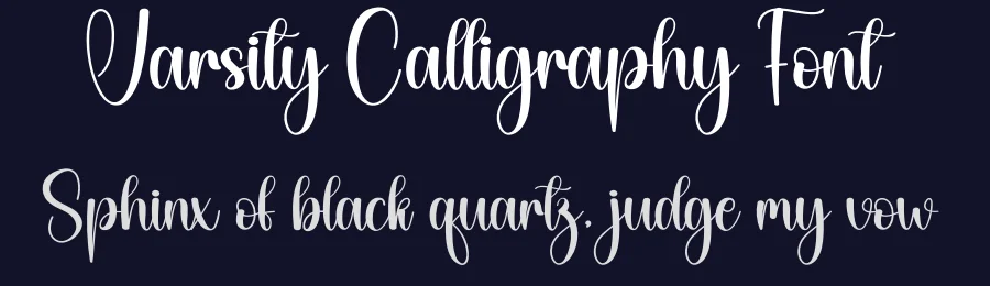 Varsity Calligraphy Font by creativeletter — Script Handwritten Font — thumbnail 2