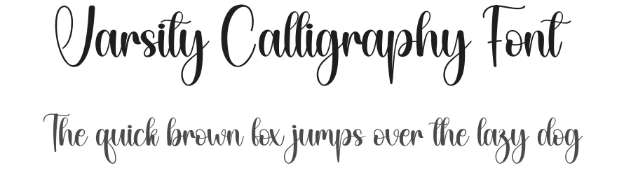 Varsity Calligraphy Font by creativeletter — Script Handwritten Font
