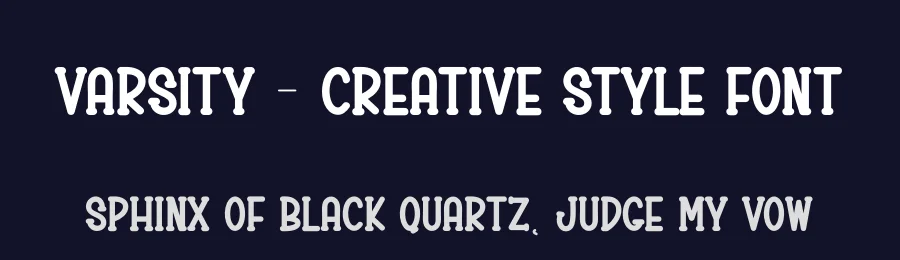 Varsity – Creative Style Font by andikastudio — Display Font — thumbnail 2