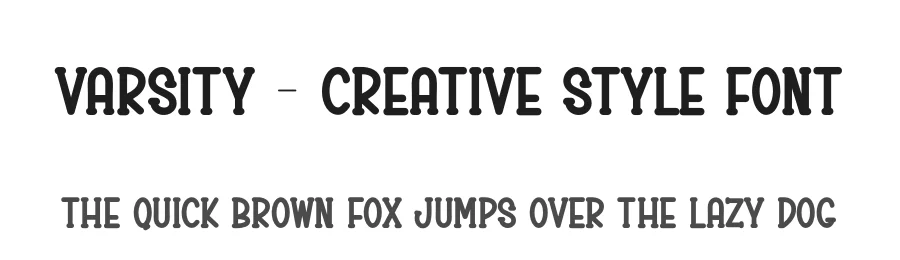 Varsity – Creative Style Font by andikastudio — Display Font