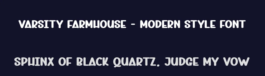 Varsity Farmhouse – Modern Style Font by andikastudio — Display Font — thumbnail 2