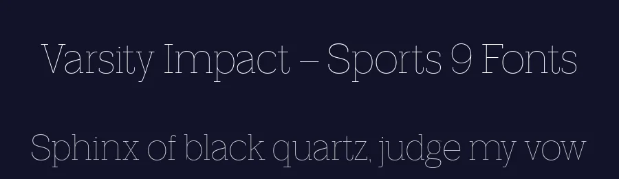 Varsity Impact – Sports 9 Fonts by Casloop Studio — Decorative Font — thumbnail 2