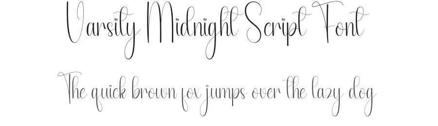 Varsity Midnight Script Font by creativeletter — Script Handwritten Font