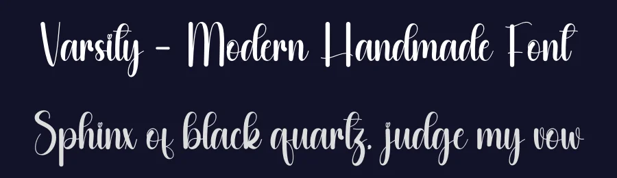 Varsity – Modern Handmade Font by andikastudio — Script Handwritten Font — thumbnail 2