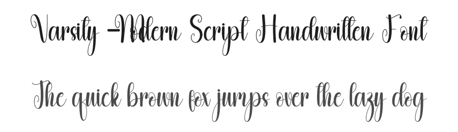 Varsity – Modern Script Handwritten Font by andikastudio — Script Handwritten Font
