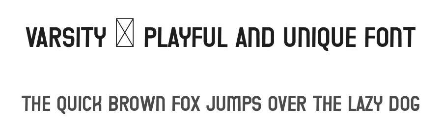 Varsity – Playful And Unique Font by freshtypeink — Display Font