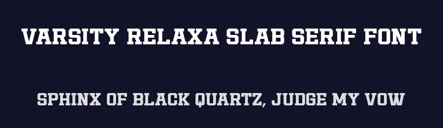 Varsity Relaxa Slab Serif Font by ahweproject — Display Font — thumbnail 2