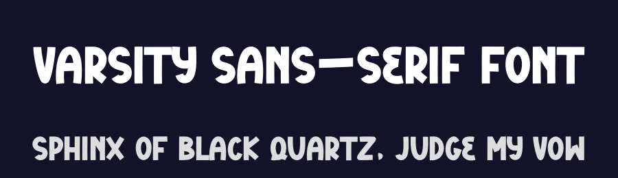 Varsity Sans-Serif Font by freshtypeink — Sans Serif Font — thumbnail 2