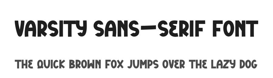 Varsity Sans-Serif Font by freshtypeink — Sans Serif Font