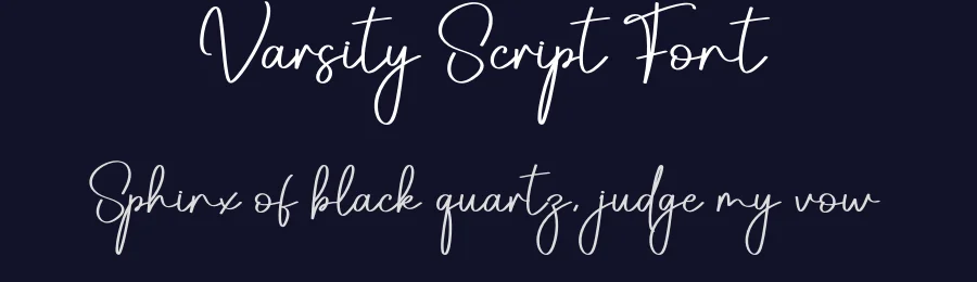 Varsity Script Font by creativeletter — Script Handwritten Font — thumbnail 2