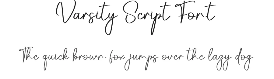 Varsity Script Font by creativeletter — Script Handwritten Font