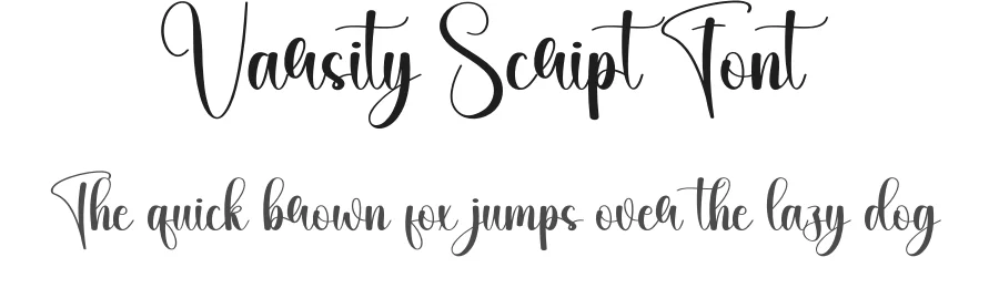 Varsity Script Font by creativeletter — Script Handwritten Font
