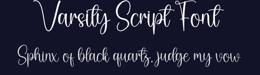 Varsity Script Font by creativeletter — Script Handwritten Font — thumbnail 2
