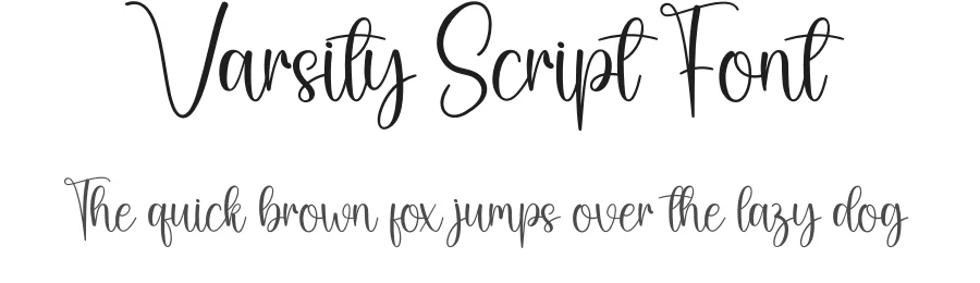 Varsity Script Font by creativeletter — Script Handwritten Font
