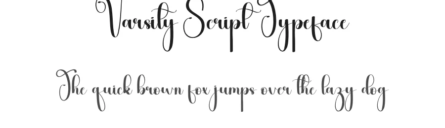 Varsity Script Typeface by andikastudio — Script Handwritten Font