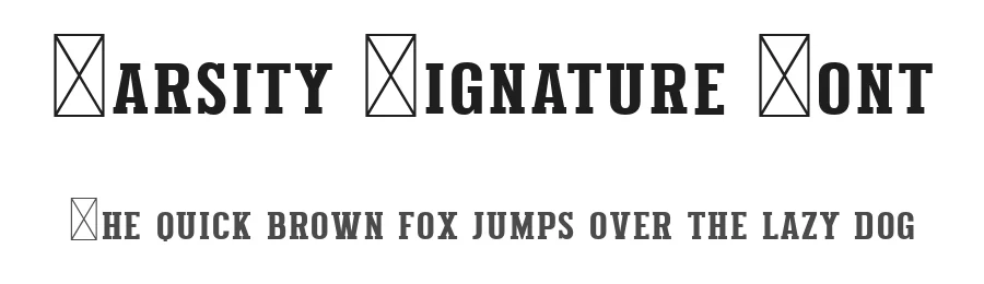 Varsity Signature Font by Blankids — Slab Serif Font