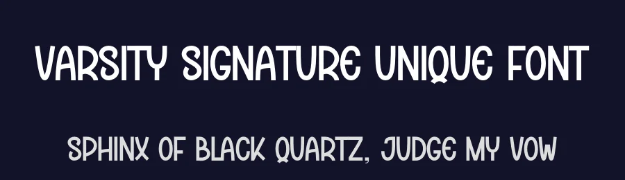 Varsity Signature Unique Font by andikastudio — Display Font — thumbnail 2
