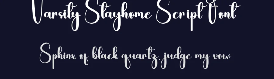 Varsity Stayhome Script Font by andikastudio — Script Handwritten Font — thumbnail 2
