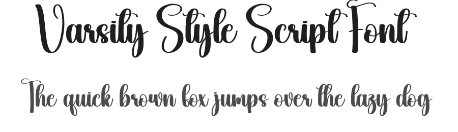 Varsity Style Script Font by creativeletter — Script Handwritten Font