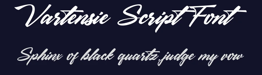 Vartensie Script Font by Basnistudio — Script Handwritten Font — thumbnail 2