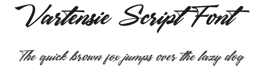 Vartensie Script Font by Basnistudio β Script Handwritten Font