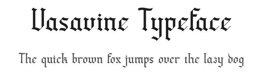 Vasavine Typeface by rvandtype — Blackletter Font
