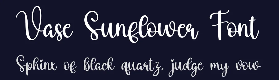 Vase Sunflower Font by creativeletter — Script Handwritten Font — thumbnail 2