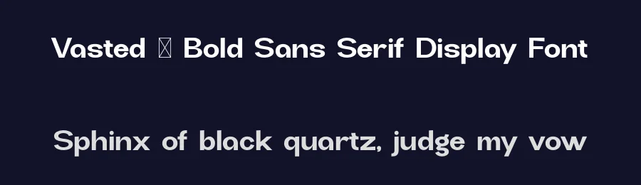 Vasted – Bold Sans Serif Display Font by Maiko Hatta — Display Font — thumbnail 2