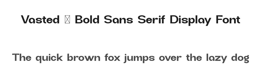 Vasted – Bold Sans Serif Display Font by Maiko Hatta — Display Font
