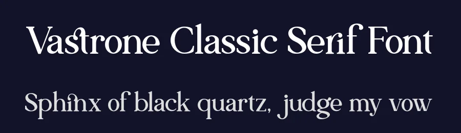 Vastrone Classic Serif Font by roomspace.cl — Serif Font — thumbnail 2