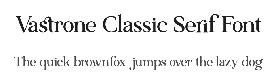 Vastrone Classic Serif Font by roomspace.cl — Serif Font