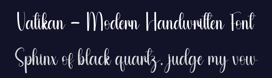 Vatikan – Modern Handwritten Font by andikastudio — Script Handwritten Font — thumbnail 2