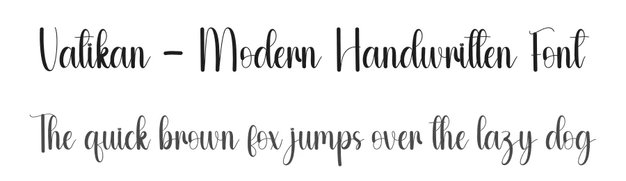 Vatikan – Modern Handwritten Font by andikastudio — Script Handwritten Font