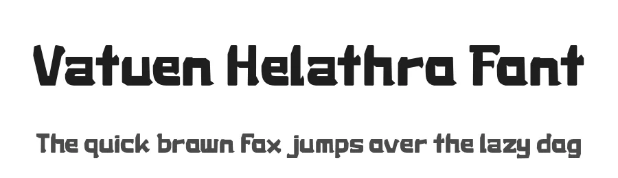 Vatuen Helathro Font by productype — Decorative Font