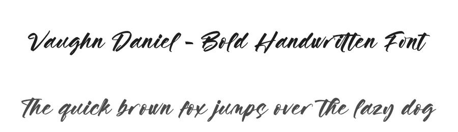 Vaughn Daniel – Bold Handwritten Font by stylishtype.co — Script Handwritten Font