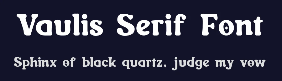 Vaulis Serif Font by Creatifontstudios — Decorative Font — thumbnail 2