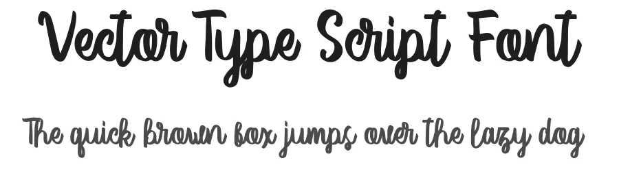 Vector Type Script Font by Garisman Std — Script Handwritten Font