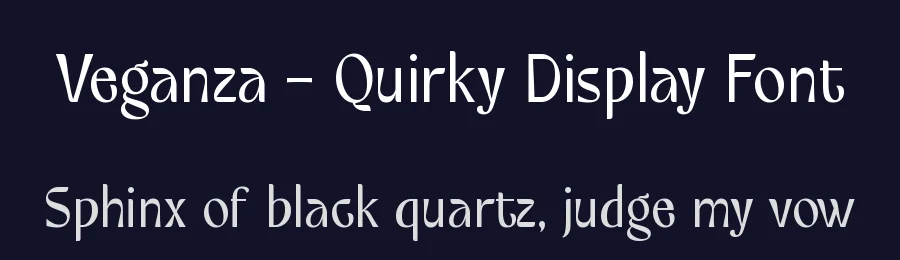 Veganza – Quirky Display Font by Almarkhatype — Display Font — thumbnail 2
