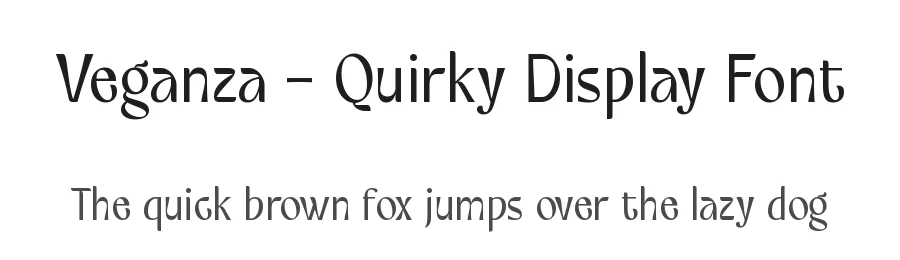 Veganza β Quirky Display Font by Almarkhatype β Display Font