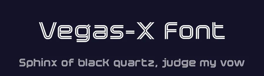 Vegas-X Font by XdCreative — Sans Serif Font — thumbnail 2
