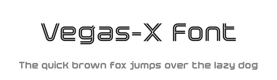 Vegas-X Font by XdCreative β Sans Serif Font