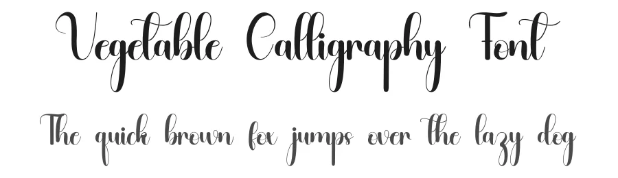 Vegetable Calligraphy Font by inermediaSTUDIO — Script Handwritten Font