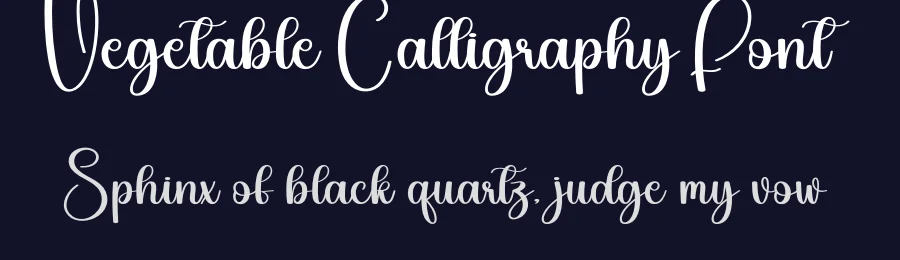 Vegetable Calligraphy Font by creativeletter — Script Handwritten Font — thumbnail 2
